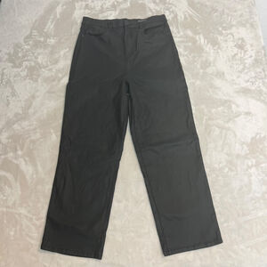 Blank NYC Pants Womens 31 Faux Leather‎ The Baxter Ribcage Straight Grunge Baggy